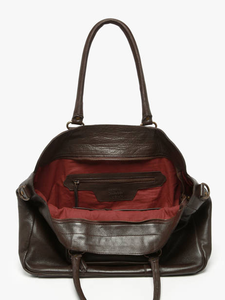 Shoulder Bag Cow Leather Basilic pepper Brown cow BCOW78 other view 2