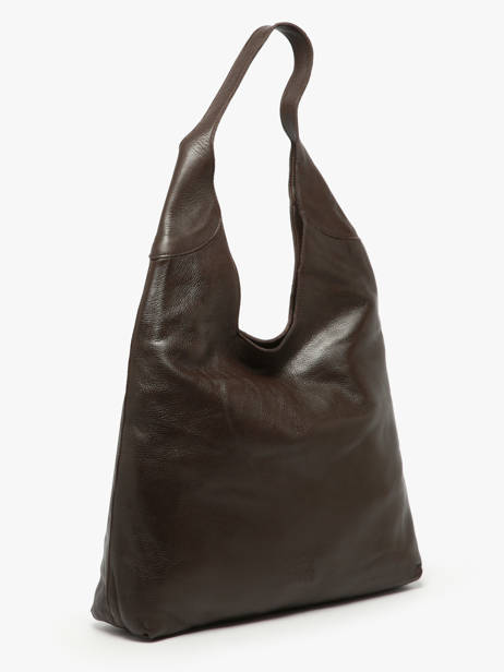 Shoulder Bag Cow Leather Basilic pepper Brown cow BCOW2L other view 1