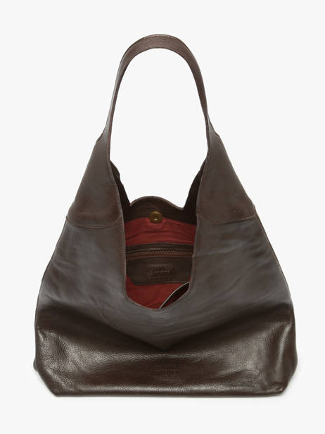 Shoulder Bag Cow Leather Basilic pepper Brown cow BCOW2L other view 2