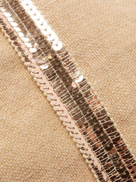 Large Le Cabas Tote Bag Linnen Sequins Vanessa bruno Beige cabas lin 31V40315 other view 1