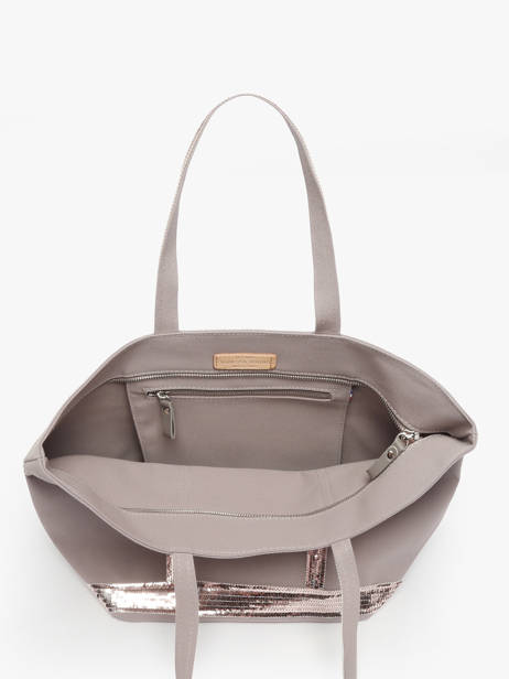Large Zipped Shoulder Bag Le Cabas Sequins Vanessa bruno Gray cabas 1V40409 other view 2