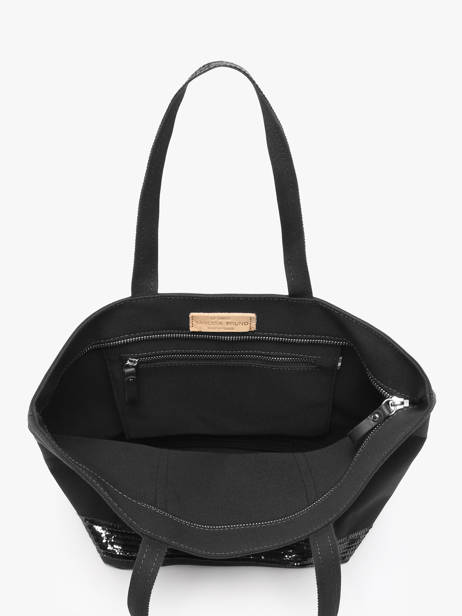 Satchel Cabas Cotton Vanessa bruno Black cabas 1V40378 other view 2