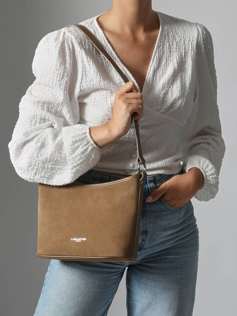 Shoulder Bag Suede Leather Lancaster Beige suede 80 other view 1