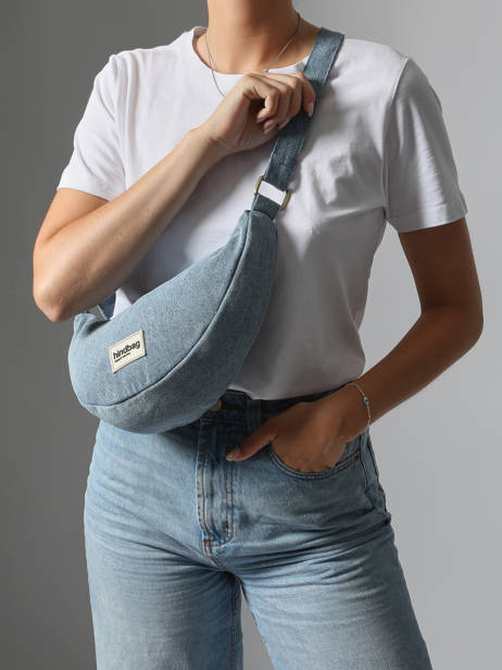 Shoulder Bag Denim Cotton Hindbag Blue denim DE other view 1
