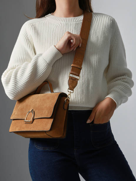 Crossbody Bag Altesse Suede Etrier Brown altesse suede EASU048M other view 1