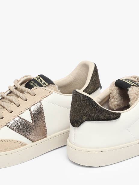 Sneakers Berlin In Leather Victoria Beige women 1126222 other view 3