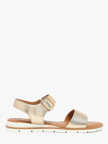 Sandals In Leather Tamaris Gold women 44