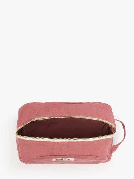 Recycled Coton Hermel Toiletry Bag Rivedroite Pink timeless HERMETIM other view 1