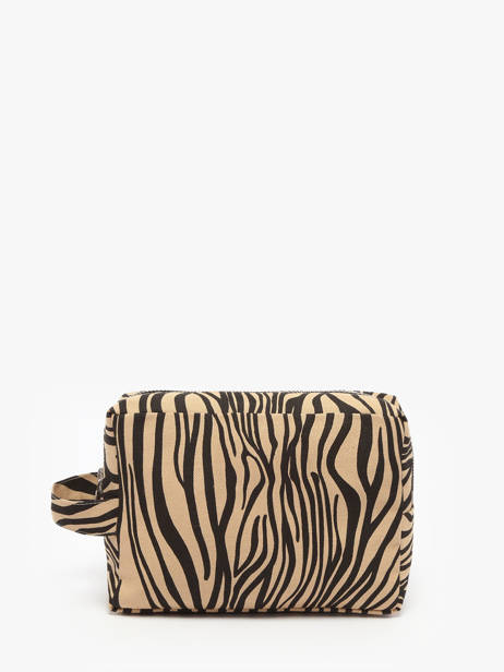 Recycled Cotton Tournelles Xl Zipped Pouch Rivedroite Blue wild tribe TOURXWIL other view 2