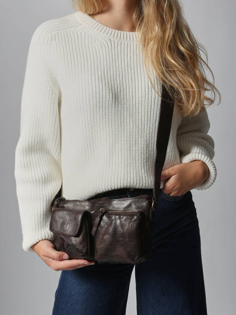 Sac Bandoulière Heritage Cuir Biba Marron heritage KEO1L vue secondaire 1