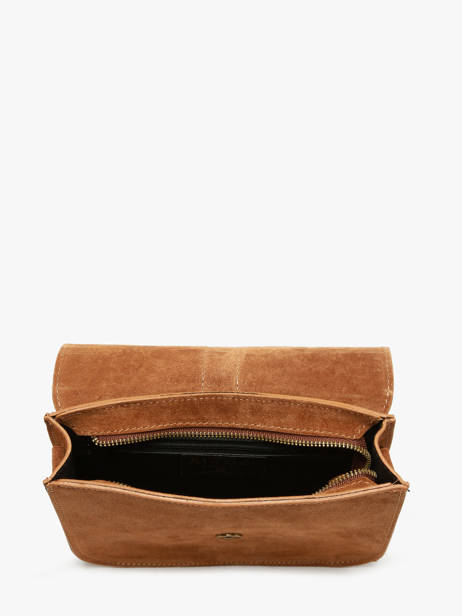 Shoulder Bag Velvet Leather Milano Brown velvet VE25063 other view 3