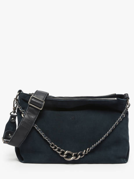 Sac Bandoulière Vintage Cuir Mila louise Bleu vintage 3822VC
