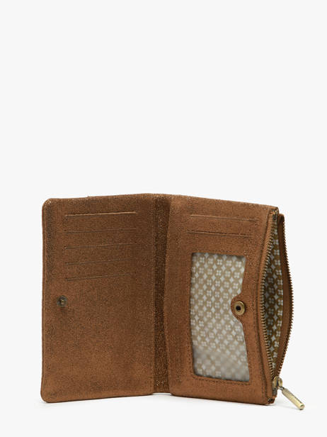Wallet Leather Mila louise Brown vintage 3760X other view 1