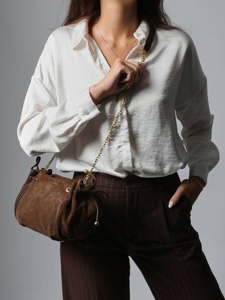 Sac Bandoulière Premium Cuir Gerard darel Marron premium DCS07400 vue secondaire 1