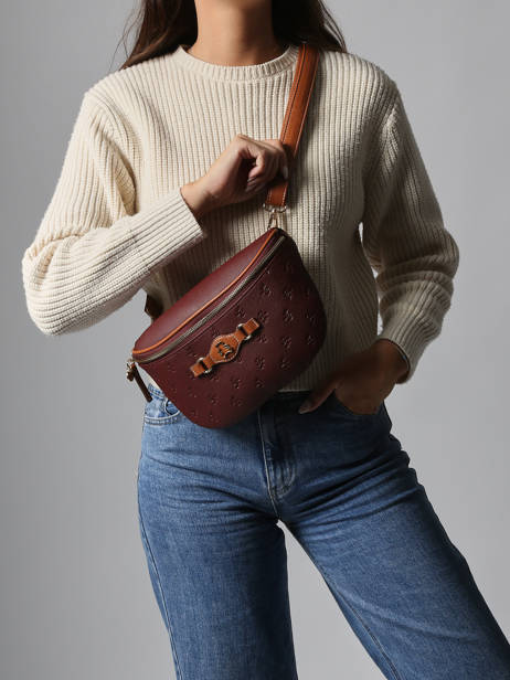 Belt Bag Lulu castagnette Violet embossed YUTH other view 1