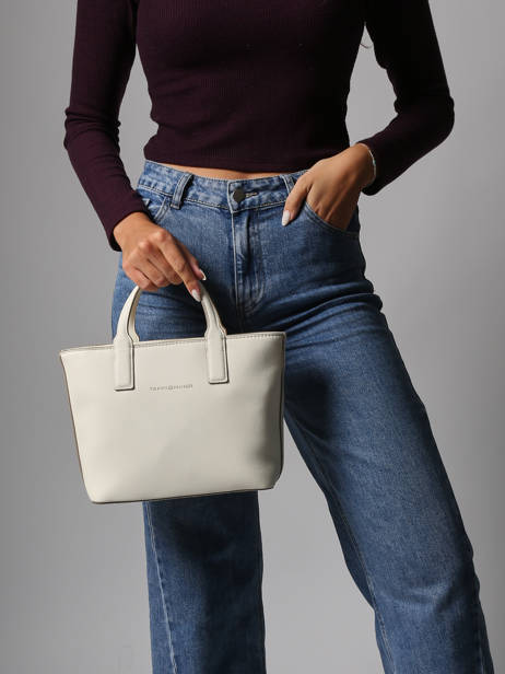 Shoulder Bag Th Logotape Polyurethane Tommy hilfiger White th logotape AW17448 other view 1