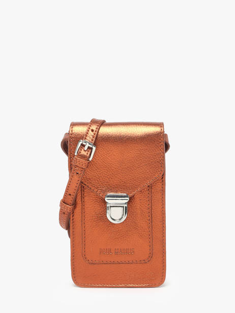 Leather Phone Bag Ginger Paul marius Brown ginger TELEPGIN