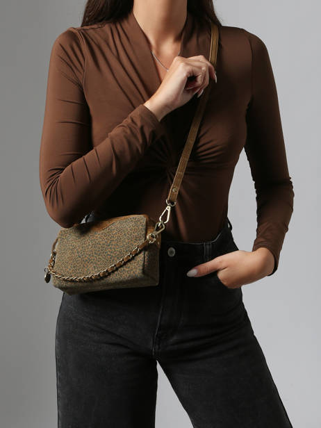 Shoulder Bag Vintage Leather Mila louise Brown vintage 2367XPAV other view 1