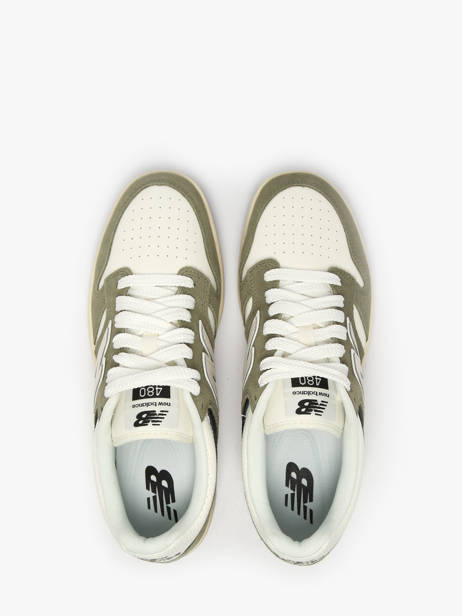 Sneakers In Leather New balance Green boy BB480PEO other view 3