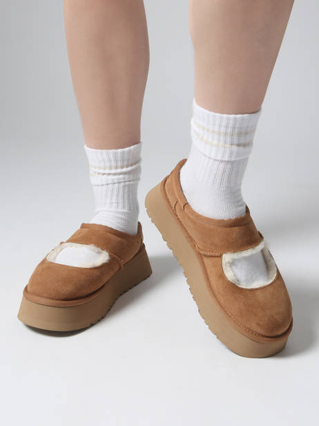 Derby Shoes In Leather Ugg Brown women 1167612 other view 1