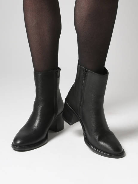 Heeled Boots In Leather Tamaris Black women 45 other view 1