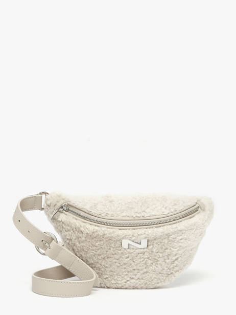 Sac Banane Large Derby Winter Mouton Et Cuir Nathan baume Beige n city S