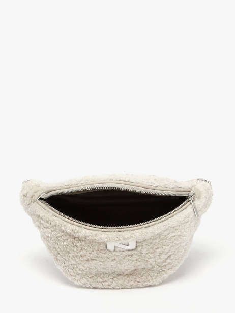 Sac Banane Large Derby Winter Mouton Et Cuir Nathan baume Beige n city S vue secondaire 4