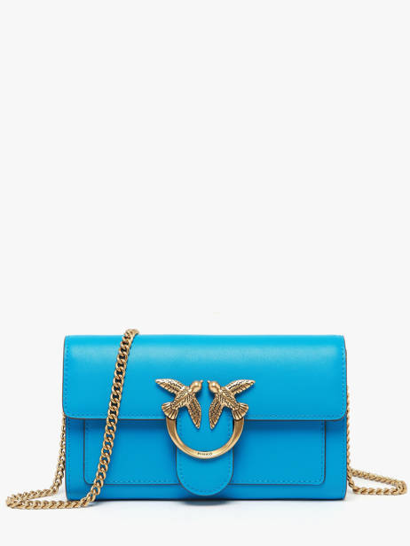 Crossbody Bag Love Bag Icon Leather Pinko Blue love bag icon A0F1