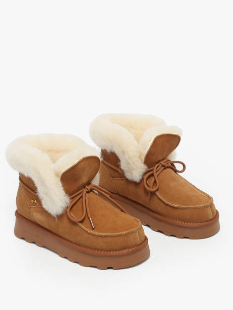 Boots In Leather Nathan baume Brown women 252N8601 other view 1