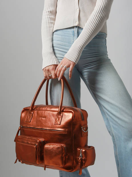 Handbag 90's Leather Paul marius Brown 90's DANDY90S other view 1