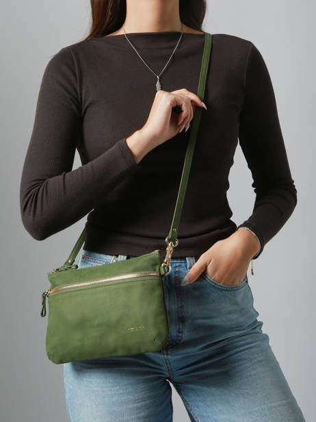 Leather Vicky Crossbody Bag Nat et nin Green vintage VICKY other view 1