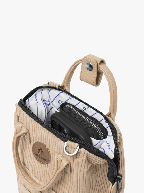 Nano Bag Crossbody 1 Compartment Cabaia Beige adventurer NANOBAG other view 2