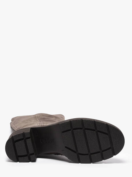 Heeled Boots In Leather Gabor Gray women 10 other view 4