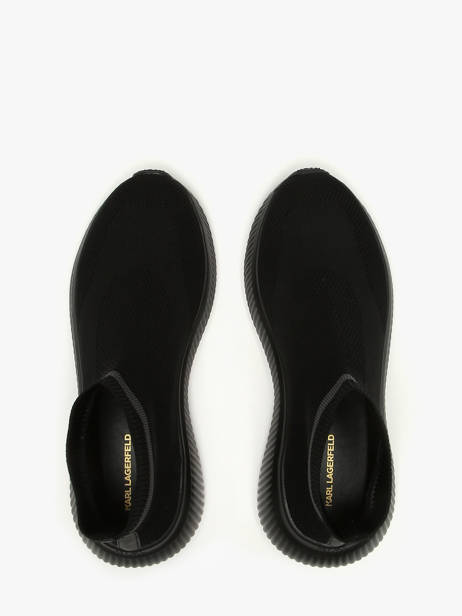 Sneakers Chaussettes Kreeper Run Mid Karl lagerfeld Noir women KL64444 vue secondaire 3