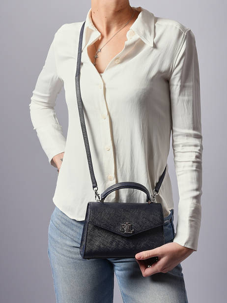 Sac Porté Main Farrah Cuir Lauren ralph lauren Bleu farrah 31966765 vue secondaire 1