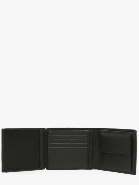 Wallet With Coin Purse Leather Hugo boss Black saffiano HLN526A other view 2