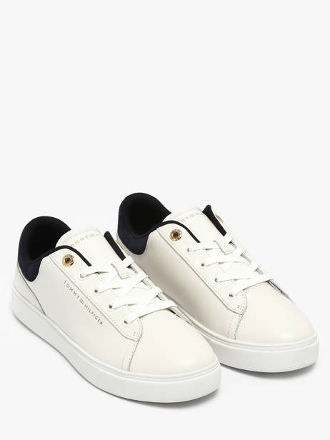 Sneakers In Leather Tommy hilfiger White women 902002Y other view 1