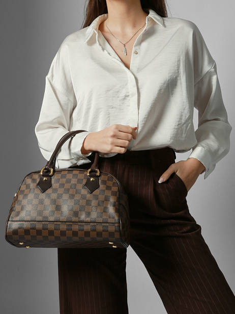 Preloved Duomo Damier Satchel Louis vuitton Brown second life 1553854 other view 1