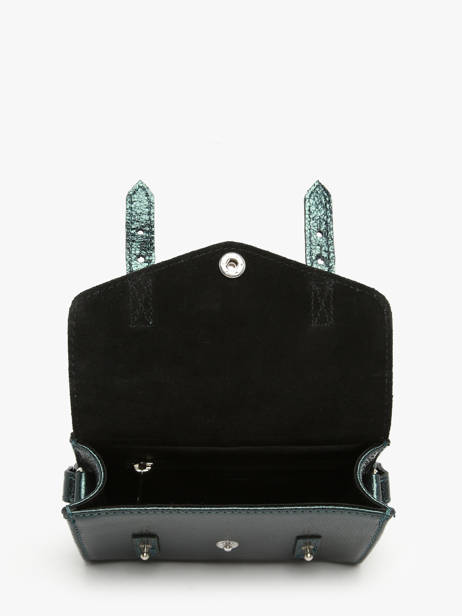 Leather Mini Indispensable Minuit Crossbody Bag Paul marius Green minuit MINIMIN other view 3
