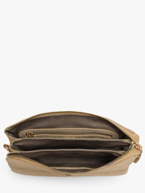 Sac Bandoulière Equestre Croco Cuir Etrier Beige equestre croco EECQ0143 vue secondaire 3