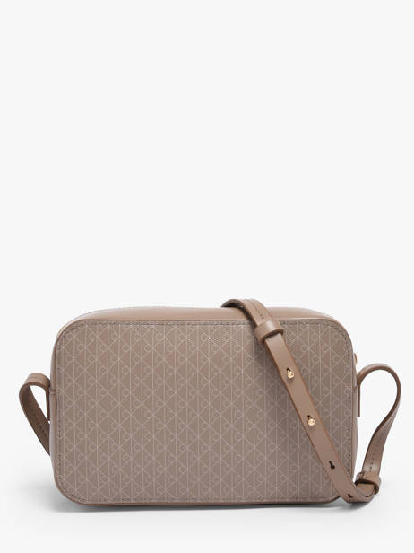 Sac Bandoulière Coated Emblem Calvin klein jeans Beige coated emblem 4F3268G vue secondaire 3