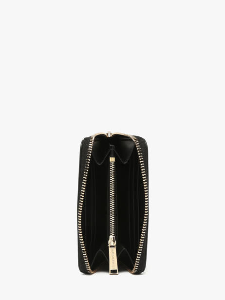 Portefeuille Signature Medium Zip Cuir Karl lagerfeld Noir k signature B1W32036 vue secondaire 1