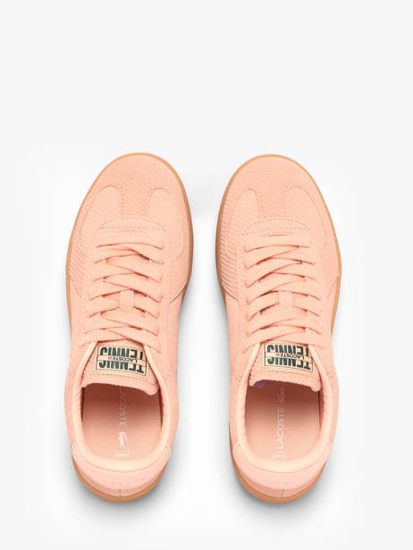 Sneakers En Cuir Lacoste Rose women 1SFA0087 vue secondaire 3