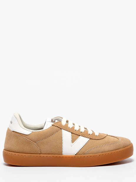 Sneakers En Cuir Victoria Beige women 1126212