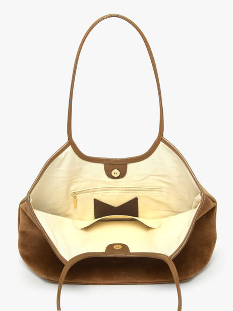 Sac Porté épaule Milan Cuir Daim Nat et nin Marron vintage MILAN vue secondaire 3