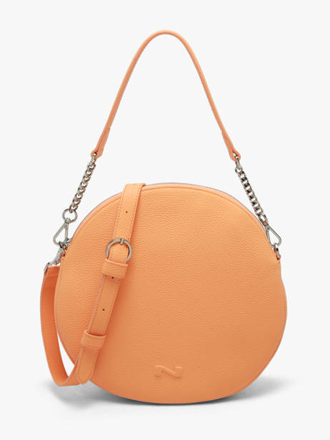 Sac Porté épaule Anna Cuir Nathan baume Orange nathan 9