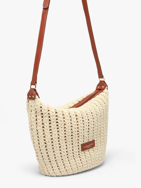 Sac Bandoulière Tresse Coton Lancaster Beige tresse coton 69 vue secondaire 2