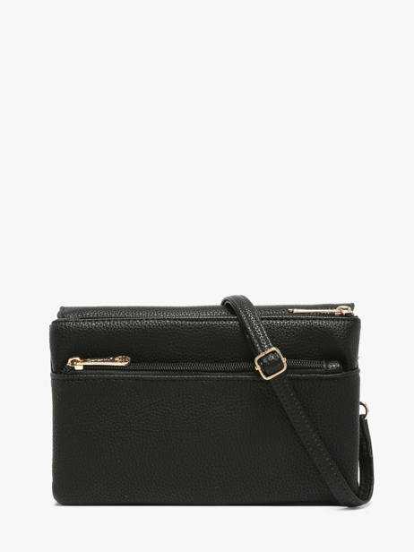 Sac Bandoulière Grained Miniprix Noir grained SF69033 vue secondaire 3