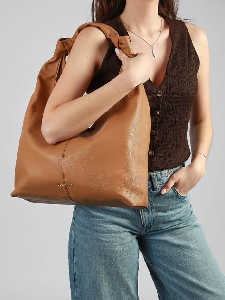 Sac Porté épaule Estée Laurent david Marron ld bags 81 vue secondaire 1