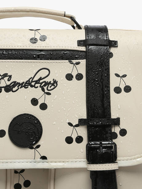 Cartable 3 Compartiments Cameleon Beige vintage north PBVWCA41 vue secondaire 6